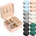 Kigeli 18 Pcs Small Travel Jewelry Case Bulk Bridesmaid Gift Boxes Portable Jewelry Case Mini Storage Organizer for Women (Vivid Color)