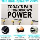 Inspirational Quotes Wall Decals for Gym: Motivational Vinyl Art Wall Stickers for Office Garage Classroom School - Todays Pain is Tomorrows Power 28.6" X 15"