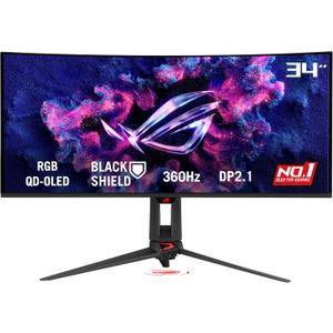 ASUS ROG PG34WCDN 34 Inch 1440p 360Hz Ultrawide RGB OLED Gaming Monitor | Tandem RGB QD-OLED, RGB Stripe Pixel, OLED Care Pro, DisplayHDR 500 True Black, USB-C 90W,0.03ms