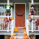 2 Pack Halloween Curtain Buckle Doll Witch Zombie Gnome Curtain Tieback Hold Back Fastener for Window Home Hotel Room Decoration