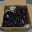 50 Feet Patio String Lights with 53 Edison Globe Bulbs, UL Listed for Indoor Outdoor Use, E12 Socket Base, Connectable Lights for Porch Deck Gazebos Balcony Wedding Gathering Parties Decor, Black