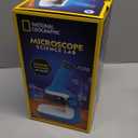 National Geographic Microscope for Kids - Science Kit with an Easy-to-Use Kids Microscope, Up to 400x Zoom, Blank and Prepared Slides, Gifts for 6 7 8 9 & 10, STEM Project Toy