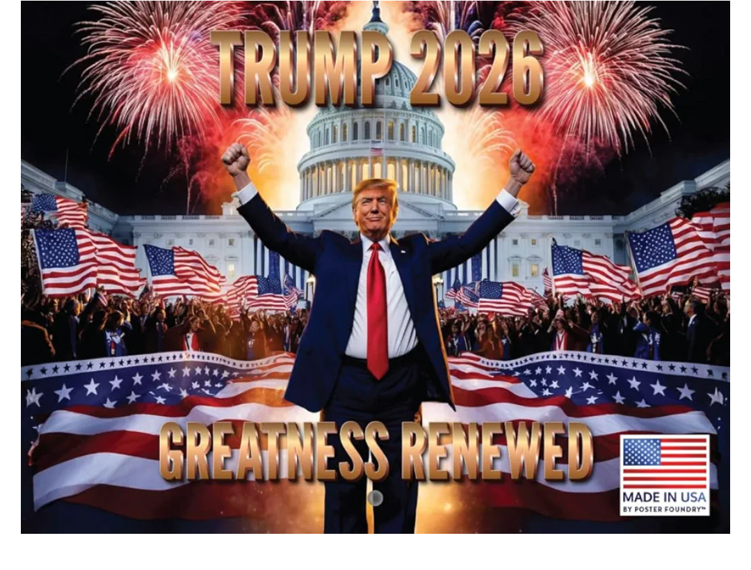 Greatness President Trump Calendar 2026 Wall Donald Trump Gifts | American Made In The USA