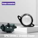 SPX2300DLS Strainer Cover Kit Replacement for Hayward Max-Flo Pool & Spa Pump, Includes Clear Pump Lid, Lock Ring & O-Ring, Durable Leak-Resistant Design