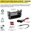 Scosche ICGM10BN Complete Double/Single DIN Stereo Installation Kit for Select Non-Amplified 2006-17 General Motors Vehicles - No Steering Wheel Remote, Class II Complete Kit