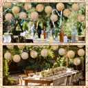 Panelee 12 Pcs Travel Themed Party Decorations Paper Lanterns 8 Inch Hanging Round Hanging Paper Party Decorations for Holiday Indoor Outdoor Supplies