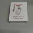 Neck&Face Massager with 7 Colors-Multi-Functional Skincare Tool,Home Beauty Device for Wrinkles&Relaxation,Facial Massager(White)