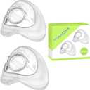 2 Packs Replacement Nasal Cushions for AirFit N20 Mask (M) - Soft & Durable Material, Snug Fit for Secure Seal and Enhanced Comfort