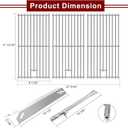 Hiorucet Grill Parts for Cuisinart Grill Parts GAS9556AS GAS9556ASO, Grill Grate Burner Tube Heat Plate for Cuisinart GAS9556AS Parts, Cuisinart Grill Replacement Parts, Cuisinart GAS9556AS Grates