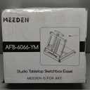 MEEDEN Studio Sketchbox Table Easel with Metal Lined Drawer - Adjustable Solid Beech Wood Tabletop Easel & Sketchbox Artist Easel with Storage, for Studio or Plein Air - Holds canvases up to 34" high