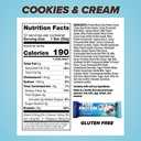 Pure Protein Cookies And Cream Protein Bars 20g Protein, 3g Sugar, 190 Calories (12 count) Low Sugar* High Protein Snack - Gluten Free - Perfect for a Healthy Snack (EXP 01/19/27)