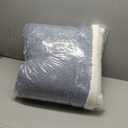 Heated Blanket Queen Size 84"X90" Blue - Soft Thick Warm Sherpa Electric Blanket for Winter with Dual Control, 5 Fast Heating Levels & 10hrs Auto Off for Women, Overheat Protection for Bed