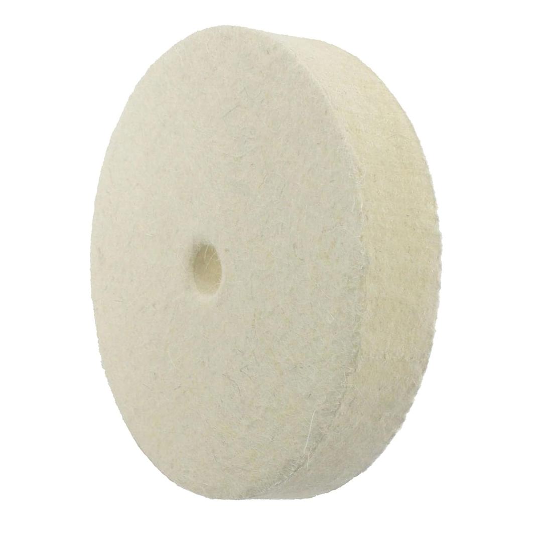 Luo ke 6'' Wool Felt Buffing Wheel - 1/2'' Arbor Hard Felt Buffing Polishing Wheels for Bench Grinder/Table Grinder