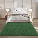 Dark Green Rug for Living Room:3x5 Washable Soft Green Area Rugs for Bedroom,Fluffy Fuzzy Plush Shaggy Olive Green Rug,Non Slip Small Carpet for Kid Nursery Home Girl Boy for Dorm Chritmas Deocr