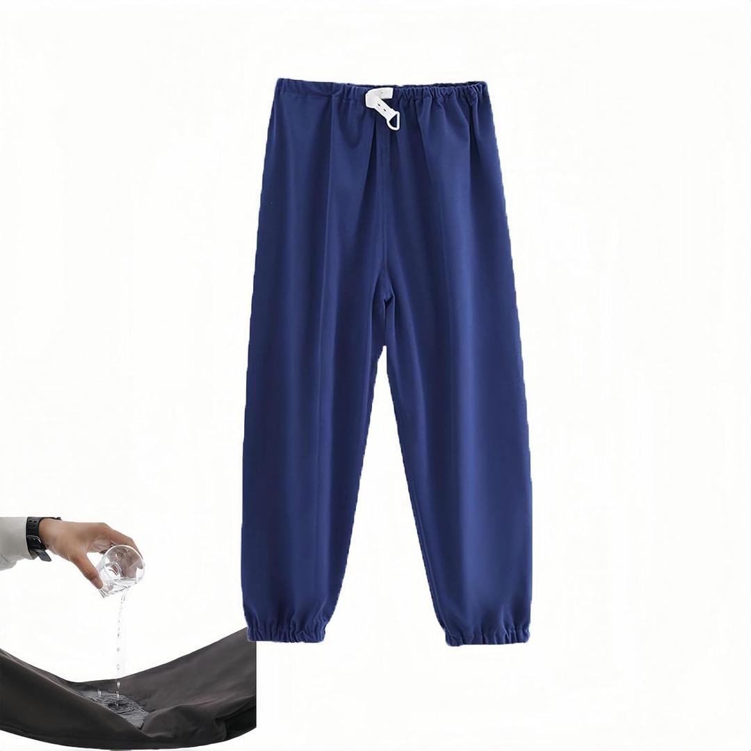 Yodilala TPU Waterproof and Leak-Proof Patient Care Pants,Reusable Incontinence Pants,Leak-Proof and Washable Urinary Incontinence Pants Suitable for Mobility Impaired (Blue, XXL)
