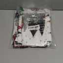 Horaldaily Christmas Cloth Napkins 18 x 18 Inch, White Christmas Pine Tree Stars Red Party Dinner Decoration Washable Napkins Set of 6