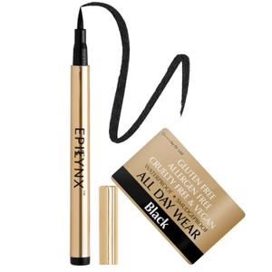EPILYNX Liquid Eyeliner - Hypoallergenic Eyeliner with Fine Brush Tip, Long-Lasting Waterproof Eye Liner - Cruelty-Free, Vegan, Gluten-Free, Smooth Application Liquid Eye Liner, Black 2mL
