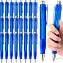 Maitys 24 Pcs Big Fat Pens for Arthritis Hands Easy Grip Giant Jumbo Pens Bulk with Large Capacity Ink Retractable Black Ink Ballpoints Thick Pen Enhanced Writing Stability for Office Warehouse(Blue)