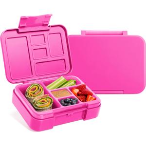 Simple Modern Bento Lunch Box for Kids | BPA Free, Leakproof, Dishwasher Safe | Lunch Container for Girls and Boys, Toddlers | Porter Collection | 5 Compartments | Raspberry Vibes