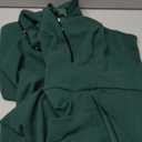 VFSHOW Womens Formal Prom Elegant Ruffle One Shoulder Beaded Strap Ruched Slit Maxi Dress Wedding Evening Long Gown (3X-Large, Sparkly Dark Green)