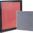 CA11895 Engine Air Filter and CF10374 Cabin Air Filter kit Compatible with 2016-2023 Toyota Tacoma V6 3.5L Replaces 17801-0P100 17801-0S020 87139-YZZ09 CAF1765