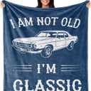 Gifts For Men, Funny Gifts For Men, Fathers Day Birthday Gift For Him, Best Older Man Gift Ideas, Unique Gag Present For Male Grandpa Dad Husband, Cool Fun Retired Gift For Man 60"X50" Blanket