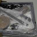 Urban Deco Motorcycle Helmet Holder Wall Mount, Helmet Rack with 2 Hat Stands, Helmet Stand for Display Wall Mount, Motorcycle Accessories Gear Storage for Men, Small (16.7*12*16.1 inches)