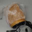 WBM Salt Lamp - USB Himalayan Salt Lamp with Touch Dimmer Control, Natural Pink Crystal, 5-7 lbs, Wooden Base, LED Bulb, Room Decor, Home Decor, Relaxation, Ambiance, Gift