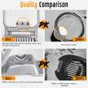 Egg Slicer for Hard Boiled Eggs, Stainless Steel Wire, Multipurpose Heavy Duty Aluminium Egg Cutter Dishwasher Safe for Egg, Salads & Sandwiches, Strawberries, Mushrooms & Soft Cheese, Fruit, Sliver