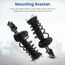 Rear Shock Absorber Complete Struts Assembly Fit for 2007-2011 Toyota Camry 2.4L 3.5L (Exc. SE), 2006-2012 Avalon 3.5L, Replace 172310 172309