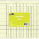 Staples Columnar Book, 12 Columns, 16.31" x 11", Green, 50 Sheets/Book (217885)