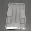 Kitsure Cutlery Drawer Organiser for Kitchen - Adjustable Cutlery Tray for Effortless Utensil Sorting, Versatile Kitchen Storage & Organisation Solution, 12.13" x 1.54" x 8.07"~13.90", White (Medium)