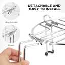 Water Filter Stand 6" Tall by 9" Wide Compatible with Berkey Big, Royal and Travel System, Countertop Stainless Steel Stand for Gravity Fed Water Water Coolers with Max 9" in Diameter