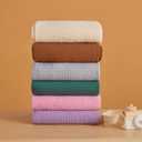 Pro Goleem Muslin Pack n Play Sheets for Girls, Soft Breathable Cotton Fitted Mini Crib Sheets, Baby Sheets for Playard Mattress, 2 Pack (PinkPurple)