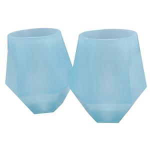 2 x Wine2Go Diamond Silicone Glasses 9oz