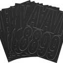 Hillman Group 847015 3 in. Black Glossy Vinyl Die Cut Self Adhesive Letters & Numbers - 6 Piece66