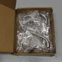 Coat Hooks 5 Pack - Heavy Duty Wall Mounted Brushed Nickel Door Hooks Double Prong Hooks for Hanging Clothes/Towels - Sturdiness Design with Better Mounting System