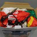 OurWarm 8FT Christmas Inflatable Decoration, Santa Claus Riding a Husky Inflatable Toy with LED Lights, Fun Yard Inflatable Decoration, Blow up Xmas Decor for Lawn Patio Garden Yard Decor