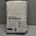 100% Blackout Shield Linen Blackout Curtains for Bedroom 84 Inches Long, Back Tab/Rod Pocket Living Room Drapes, Thermal Insulated Blackout Curtains 2 Panels Set, 50" W x 84" L, Cream