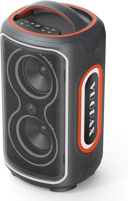 Vuopax Bluetooth Speaker Loud, 240W Peak Portable Wireless Party Speakers Boost Bass,BT5.4, IP65 Waterproof,24H, Fast Charge, TWS, RGB Lights for Outdoor, Beach, Camping, Backyard, Work, Home