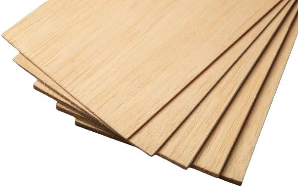 36 inch Balsa Wood Sheets (1/16 x 4 x 36 Pack of 10) Model Grade Hobby Craft Wood Thin Plank, Perfect for Modeling, Crafts, Hobbies, Laser, Glider Airplanes by BINOS (1/16 x 4 x 36 Pack of 10)