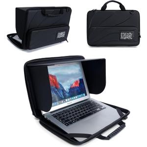 Laptop Sun Shade Bag for 13-14 Inch,Chromebook Protective Sleeve Case Blocks Sunlight with Portable Shield Cover for Working Outside,Protects Privacy, Anti-Glare, Computer Hard Shell (Patent Pending)