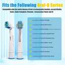 8 Pcs Replacement Toothbrush Heads Compatible with Oral B Braun, Professional Electric Toothbrush Brush Heads Refills for Oral-B Pro 500/750/1000/1500/3000/3757/5000/7000/7500/8000