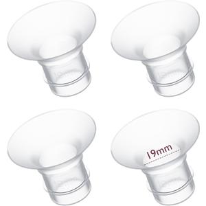 Momcozy Flange Insert 19mm Compatible with 24mm Flange/Shield of Most Pumps, Fit for Momcozy S9Pro/S12Pro/S12Pro-Quick Replacement Accessories, 4PCS 19mm