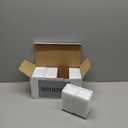 200 Pieces Mini Square Dessert Plates 2.5 x 2.5 Inch Disposable Appetizer Plates Small Clear Plastic Dish for Dessert Salad Appetizer Sauces Tastings Cake Wedding Party Serving (White)