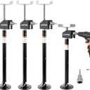Garvee RV Slide Out Support Jacks (Set of 4) - 20,000lb Heavy Duty Rv Stabilizer Jacks Support, 21"-49" Quick-Lift Adjustable - Power Drill & Hand Crank Compatible for Campers, Travel Trailers & RVs
