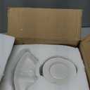 Fondue Pot Set, Ceramic Butter Warmer Set with 4 Forks and 4 Dishes, Cheese Fondue Pot, Fondue Pot Melting Pot Set, Melt Hot Pot Bowl Set For Cheese Chocolate Butter Caramel