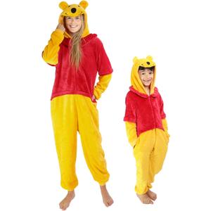 Funziez! Slim Fit Adult Onesie - Animal Halloween Costume - Plush Unisex One Piece Cosplay Suit for Women and Men