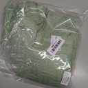 TREELY 100% Cotton Knitted Throw Blanket Couch Cover Blanket(31 x 40 Inches, Light Sage Green)