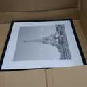 Upsimples 16x16 Picture Frame, Display Pictures 12x12 with Mat or 16 x 16 Without, Wall Hanging Square Frames, Black, 1 Pack